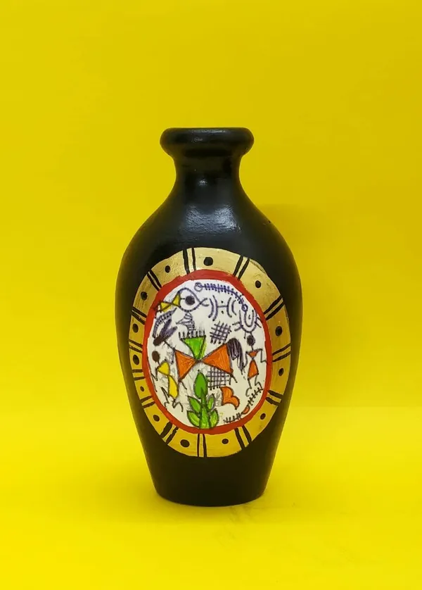 Black_Terracotta_Decorative_Vase_Set_Of_3_Handpainted_Clay_Pots