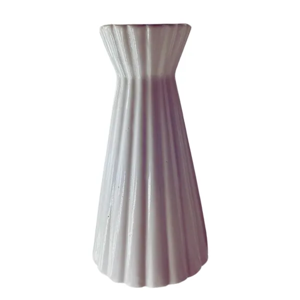 White_Ceramic_Table_Vase_Planter_Large_Elegant_Living_Room_Decorative_Vase_12_inch
