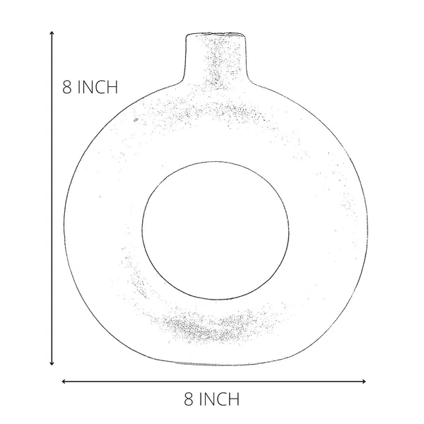 Ceramic_Glossy_Finish_Donut_Flower_Vase_[Brown],_Circular_Hollow_Decorative_Minimalist_Vase_for_Home_D_cor_|_Living_Room_|_Bedroom_|_Offices_|_Table_Tops_|_Windowsill,_8_x_8_INCHES