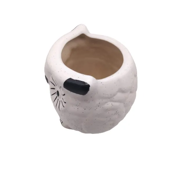 White_Ceramic_Owl_PlanterDecorative_Planter_for_Home_D_cor/Living_Room/Office/Table_Top/Dining_Area_and_Windowsill_D_cor_6_x_4_Inches
