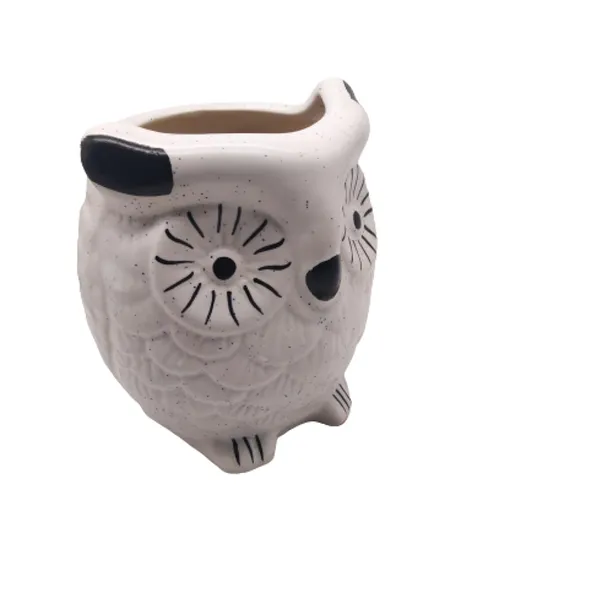 White_Ceramic_Owl_PlanterDecorative_Planter_for_Home_D_cor/Living_Room/Office/Table_Top/Dining_Area_and_Windowsill_D_cor_6_x_4_Inches