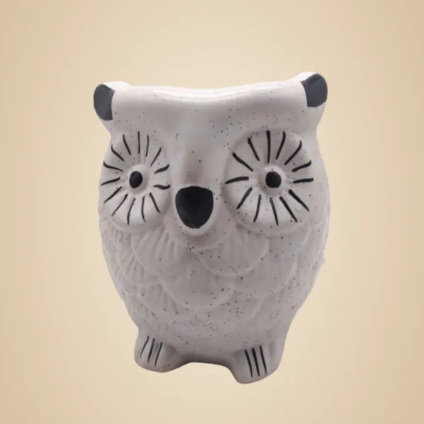 White_Ceramic_Owl_PlanterDecorative_Planter_for_Home_D_cor/Living_Room/Office/Table_Top/Dining_Area_and_Windowsill_D_cor_6_x_4_Inches