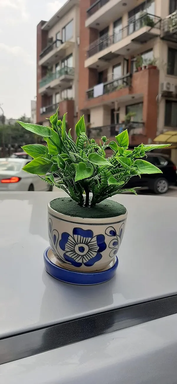 Blue_Ceramic_Cup_Plate_Planter_Without_Flower_Decorative_Planter_for_Home_D_cor/Living_Room/Office/Dining_Area_and_Windowsill,_3_x_4_inches