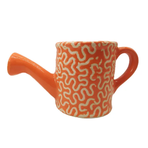 Orange_Ceramic_Planter_Watering_Can_Shaped_Indoor_Outdoor_Plant_Container_Vase_5_inch