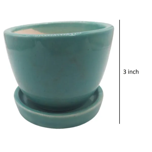 Cup_Plate_Ceramic_Flower_Pot_Planter_Indoor_Outdoor_Planter_3_Inch_Handicraft_by_Awarded__n_Artisan_(Green)