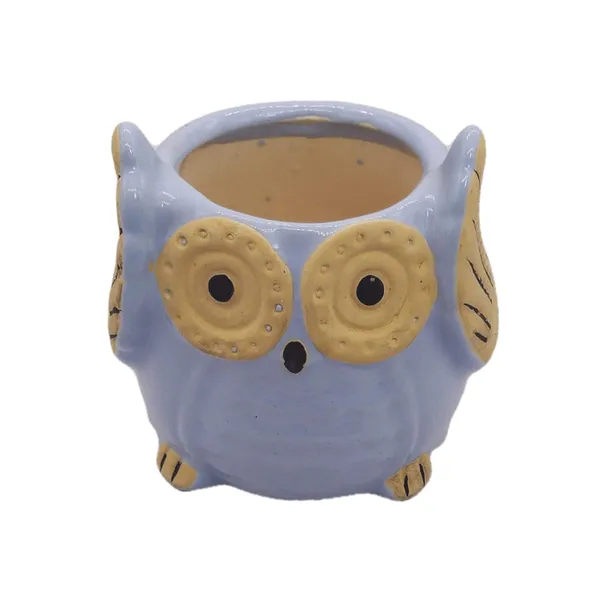 Sky_Blue_Owl_Shape_Ceramic_Flower_Pot_Planter_Pot_Indoor_Outdoor_Planter_3.5_inch