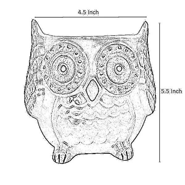 Red_Owl_Shape_Ceramic_Flower_Pot_Planter_Pot_Indoor_Outdoor_Planter_5.5_inch