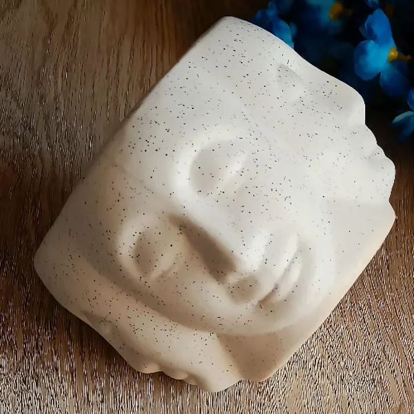 White_Ceramic_Budha_4_Faces_Planter_Modern_Minimalistic_Pot_Planter_for_Home_Decoration/Living_Room/Bedroom/Office/Table/Bookshelf_5.5_x_5_INCHES