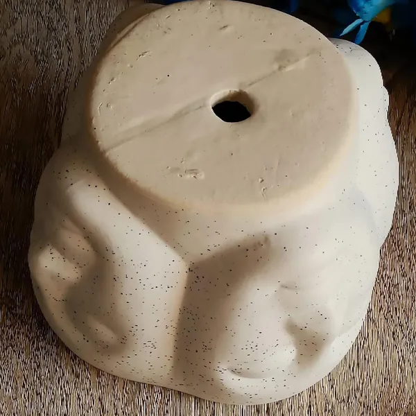 White_Ceramic_Budha_4_Faces_Planter_Modern_Minimalistic_Pot_Planter_for_Home_Decoration/Living_Room/Bedroom/Office/Table/Bookshelf_5.5_x_5_INCHES
