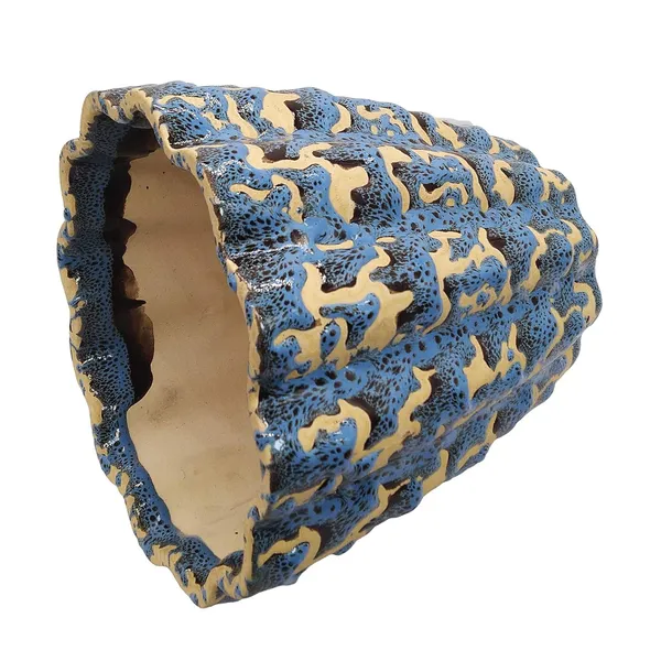 Blue_Ceramic_Flower_Pot_Designer_Planter_Flow_Design_Vase_Indoor_Outdoor_Planter_6_inch