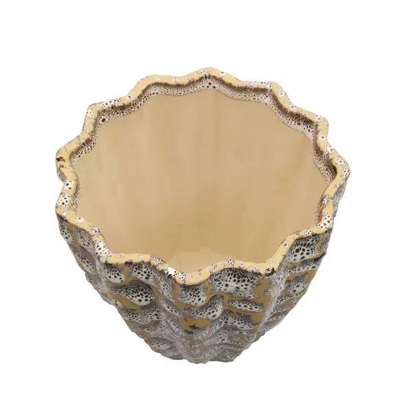 Cream_Ceramic_Flower_Pot_Designer_Planter_Flow_Design_Vase_Indoor_Outdoor_Planter_6_inch
