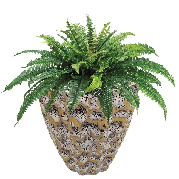Cream_Ceramic_Flower_Pot_Designer_Planter_Flow_Design_Vase_Indoor_Outdoor_Planter_6_inch