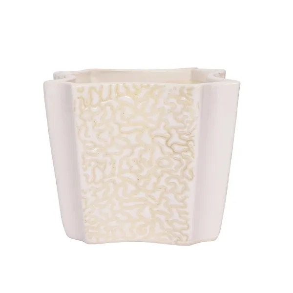 White_Ceramic_Indoor_Outdoor_Planter_Flower_Pot_Self_Design_5.5_inch
