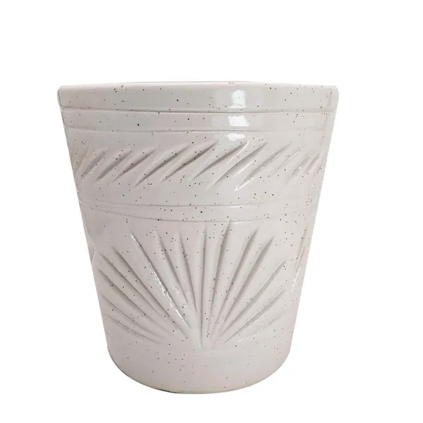 Ceramic_Flower_Pot_White_Self_Carving_Design_Planter_Vase_Indoor_Outdoor_Planter_Handicraft_by_Awarded__n_Artisan_(5.5_Inch,_White)