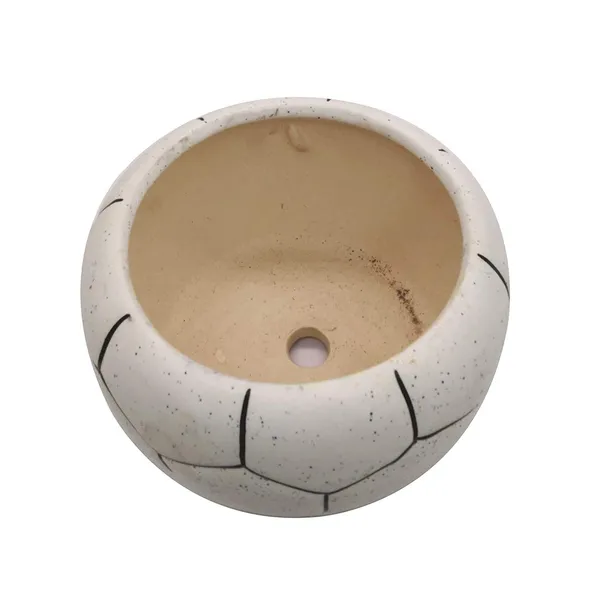 Ceramic_Football_Shaped_Planter_Pot_Flower_Pot_Handicraft_by_Awarded__n_Artisan_(White,_Large),_1_Piece