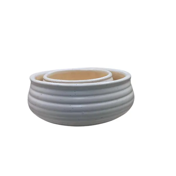 White_Ceramic_Bowl_Planter,_Royal_Ceramic_Planter_Set_(Set_of_2)