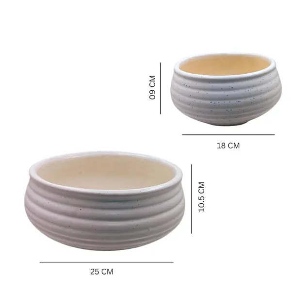 White_Ceramic_Bowl_Planter,_Royal_Ceramic_Planter_Set_(Set_of_2)