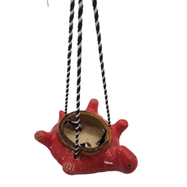 Ceramic_Hanging_Planter_Pot_Flower_Pot_Indoor_Planter_Handicraft_by_Awarded__n_Artisan_(Turtle_(Red))