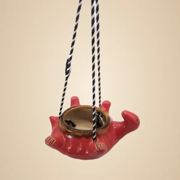 Ceramic_Hanging_Planter_Pot_Flower_Pot_Indoor_Planter_Handicraft_by_Awarded__n_Artisan_(Turtle_(Red))