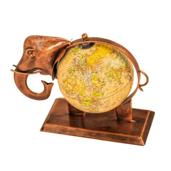 Wrought_iron_Elephant_shape_Table_Top_Showpiece_Globe_Home_&_Office_Decor_Elephant_Globe_Display_Bronze_Metal_Table_Decor,10_inch