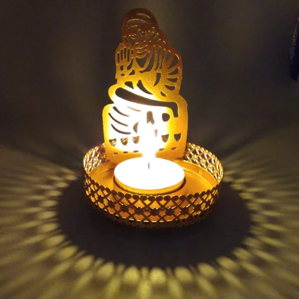 Sai_Baba_Tea_light_holder_Candle_Holder_Set_of_2_Gold_Mettalic_Finish