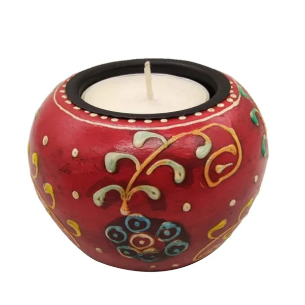Red_And_Blue_Wooden_Tea_Light_Holder_Apple_Shape_Embossed_Hand_Painting_Decorative_Diya_For_Diwali_Wedding_Festival_Decoration_Gifting