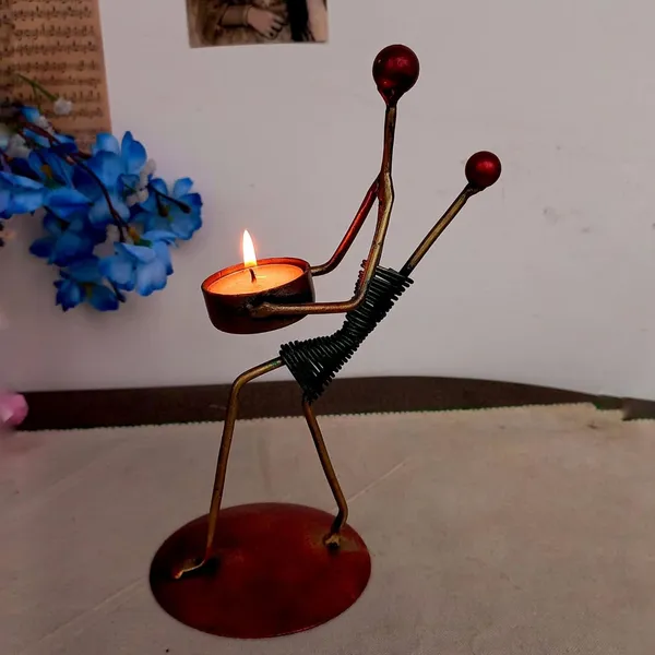 Tea_Light_Holder_Lady_with_Child_Figurine_Metallic_Gold_and_Red_Color_Decorative_Diya_Diwali_Christmas_Gift