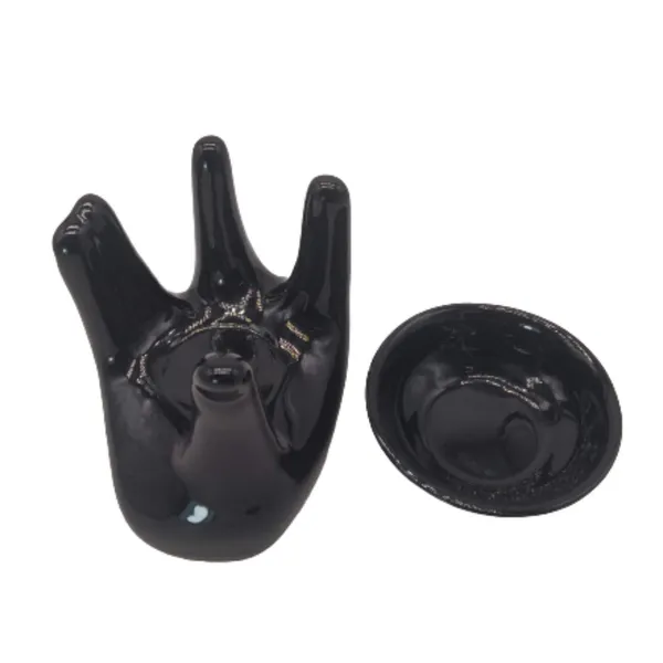 Black_Ceramic_Hand_Shaped_Essential_Oil_Burner_Diffuser_Tea_Light_Holder_Decorative_Diya