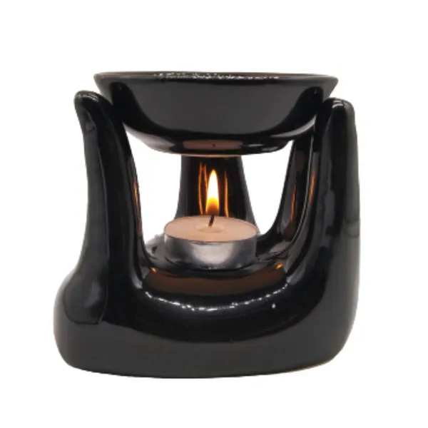 Black_Ceramic_Hand_Shaped_Essential_Oil_Burner_Diffuser_Tea_Light_Holder_Decorative_Diya