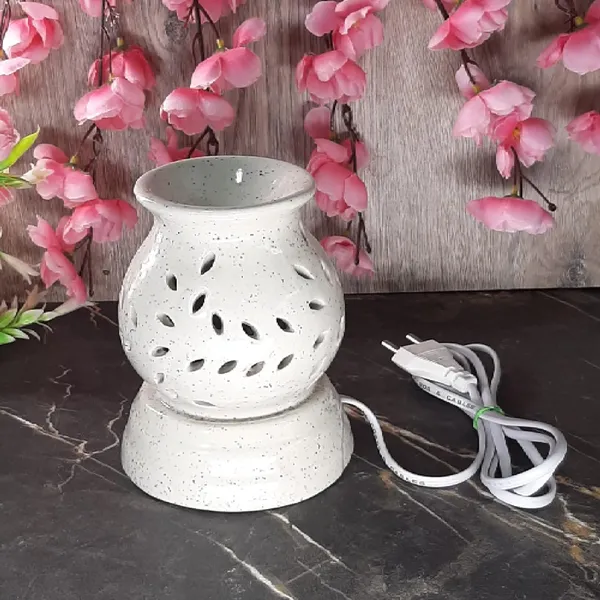 Electric_Diffuser_Aroma_Oil_Burner_Matki_Shape_Handicraft_by_Awarded__n_Artisan_(White)
