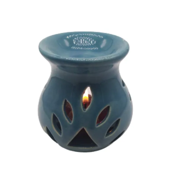 Sea_Green_Ceramic_Tealight_Aroma_Diffuser_Set_of_2_Decorative_Tealight_Holder_for_Home_D_cor/Office,_Best_Used_for_Meditation/Yoga/Peace_Lavender_Fragrance_Oil_and_2_Tea_Lights,_3.5_x_3_INCH