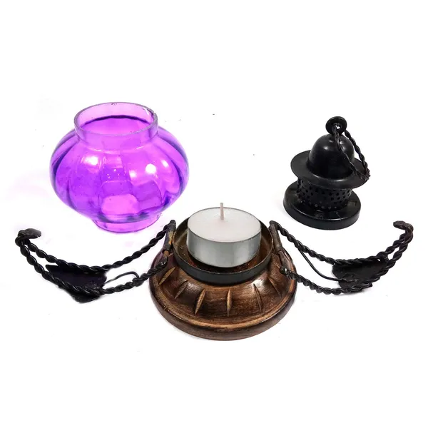 Pink_Glass_Lamp_Lantern_Tea_Light_Holder_Decorative_Hanging_or_Table_Lamp