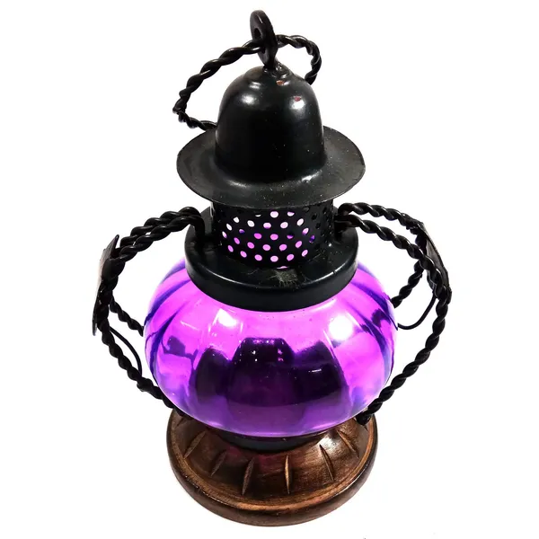 Pink_Glass_Lamp_Lantern_Tea_Light_Holder_Decorative_Hanging_or_Table_Lamp