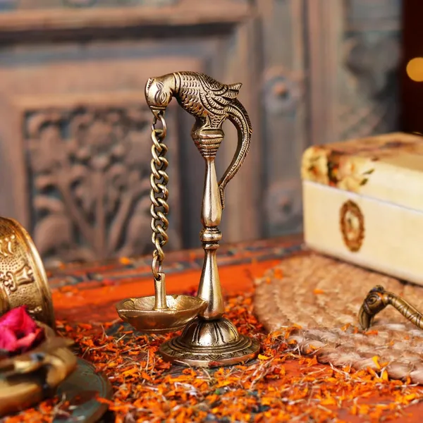 Gold_Brass_Parrot_Hanging_Diya_Lamp_Akhand_Jot_Diya_For_Temple_Home_Decoration_Festival_Gifting