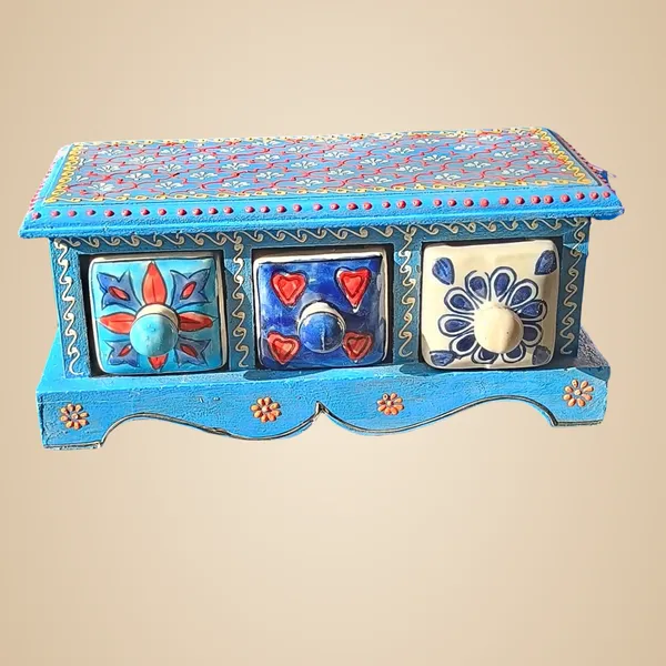Sky_Blue_Wooden_and_Ceramic_Chest_Drawer_Set_of_3_Hand-painted_Drawers_Jewelry_Storage_Organiser_for_Chains_Rings_Nose_Pins_Hair_Pins_Necklaces