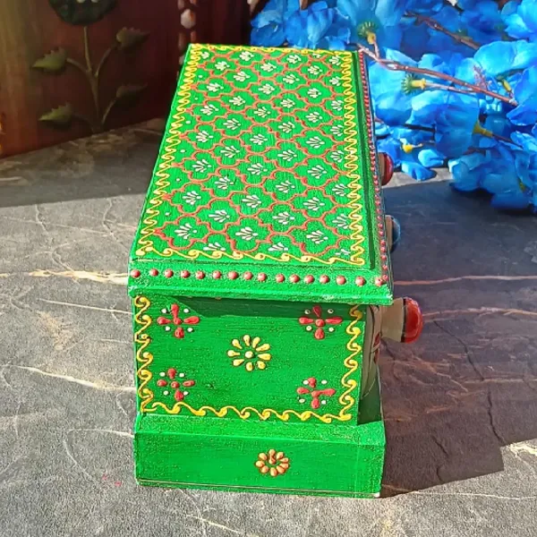 Green_Wooden_and_Ceramic_Chest_Drawer_Set_of_3_Hand-painted_Drawers_Jewelry_Storage_Organiser_for_Chains_Rings_Nose_Pins_Hair_Pins_Necklaces