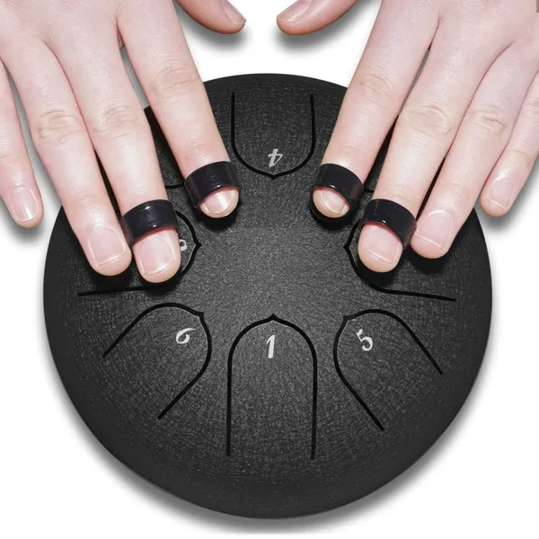 Black_Steel_Hand_Drum_6_Inches_Percussion_Instrument_For_Creating_New_Music,_Healing,_Yoga,_Meditation_(Black)