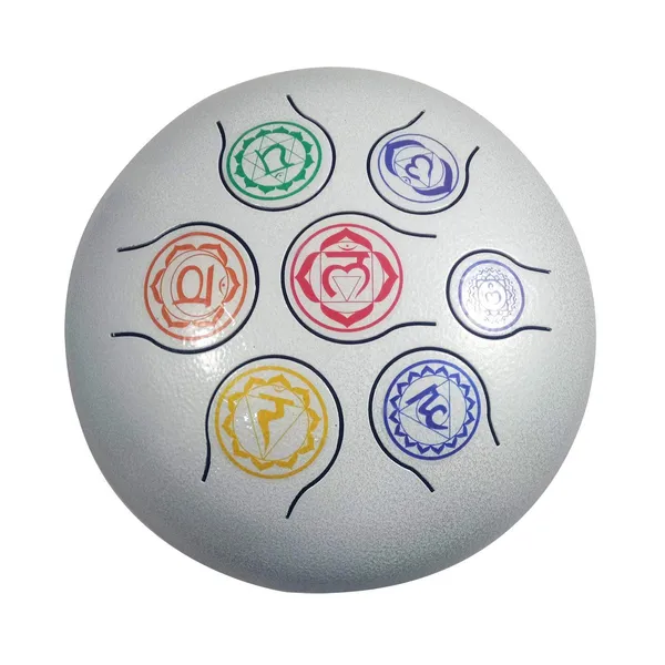 Percussion_Steel_Drum_Hand_Drum_Musical_instrument_10_inches_diameter_(White_OM)