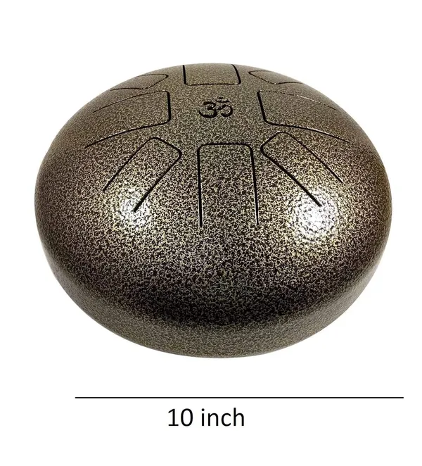 10_Inch_OM_Tongue_Drum_-_Steel_Percussion_Hangpan_Hand_Musical_Instrument_With_Bag_and_Mallets_Stick_Peacock_Green