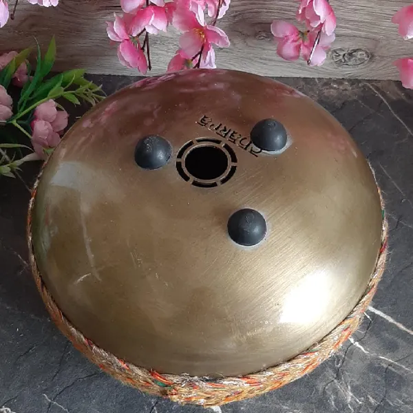 Metallic_Tongue_Drum_[Oxidized_Gold_Finish],_Engraved_Sun_Tongue_Drum_w/_8_Notes_Drum,_Hand_Pan_Drum_w/_2_Mallets_and_Carry_Bag,_10_INCH_Tongue_Drum,_Tongue_Drum_for_Meditation