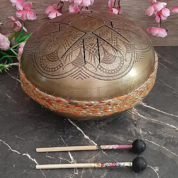 Metallic_Tongue_Drum_[Oxidized_Gold_Finish]_For_Meditation
