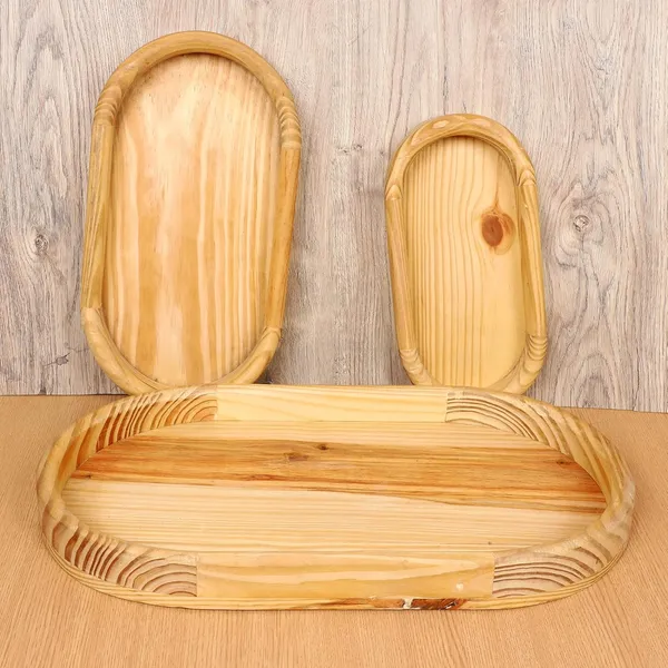 Pine_Wood_Serving_Tray_Set_of_3_Oval_Platters_for_Fruits,_Salad,_Snacks,_Platters,_Tikkas_Large_Tray_Set_Serveware