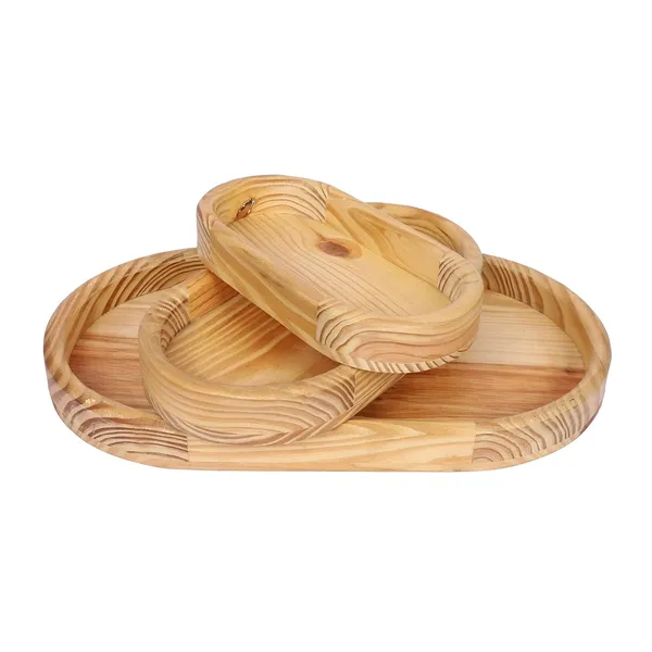 Pine_Wood_Serving_Tray_Set_of_3_Oval_Platters_for_Fruits,_Salad,_Snacks,_Platters,_Tikkas_Large_Tray_Set_Serveware