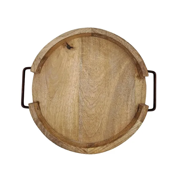 Acacia_Wood_Serving_Tray_with_Designer_Metal_Handles_Classic_Platter_Large_13_inch
