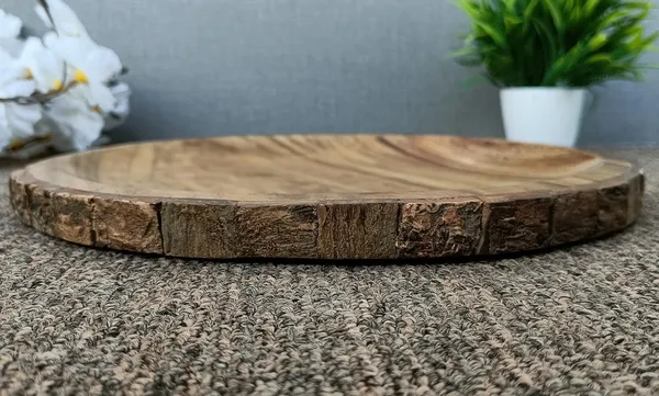 Acacia_Wood_Serving_Tray_Platter_with_Real_Tree_Bark_Round_Edge_for_Tikka_Snacks_Fruits_Salad_Hot_&_Cold_Beverage_Large_Serveware_12.5_inch