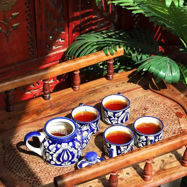 Blue_Ceramic_Serving_Kettle_Set_Hand_Painted_Classy_Ethnic_Morning_Set_with_1_Kettle_(600_ml),_4_Cups_(100_ml)