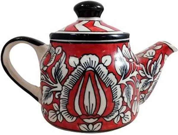 Blue_Ceramic_Serving_Kettle_Set_Hand_Painted_Classy_Ethnic_Morning_Set_with_1_Kettle_(600_ml),_4_Cups_(100_ml)