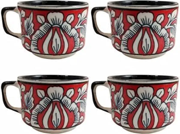 Blue_Ceramic_Serving_Kettle_Set_Hand_Painted_Classy_Ethnic_Morning_Set_with_1_Kettle_(600_ml),_4_Cups_(100_ml)