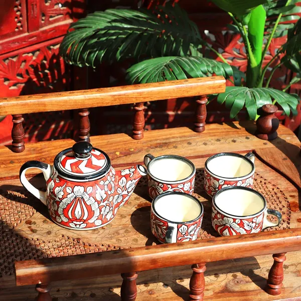Blue_Ceramic_Serving_Kettle_Set_Hand_Painted_Classy_Ethnic_Morning_Set_with_1_Kettle_(600_ml),_4_Cups_(100_ml)