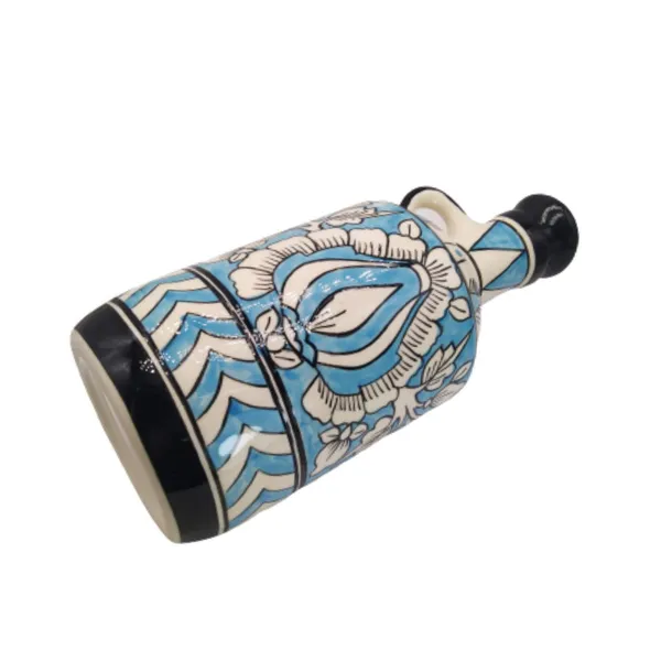 Sky_Blue_Ceramic_Multipurpose_Storage_Bottle_Jug_Jar_Oil_Dispenser_With_Lid_Hand_Painted_Floral_Design_Kitchen_Storage_750_ML